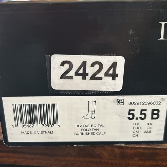 Lauren Ralph Lauren Blayke Tall Leather Riding Equestrian Boots NEW Size 5.5 - Picture 9 of 9